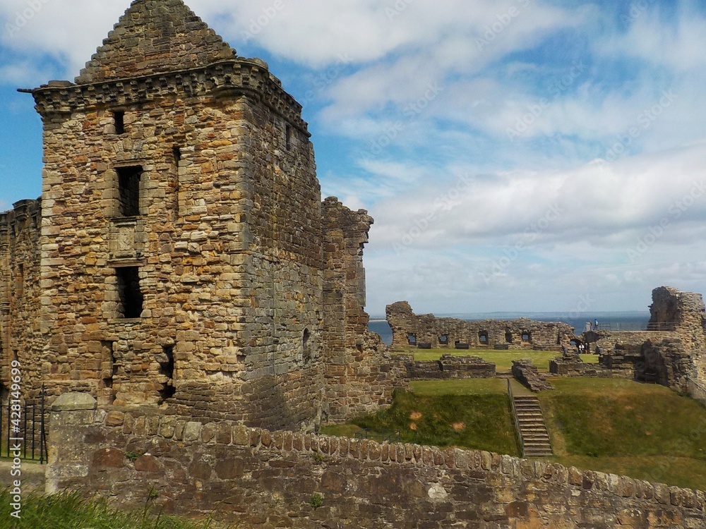 St Andrews abbey and castle, Scotland 