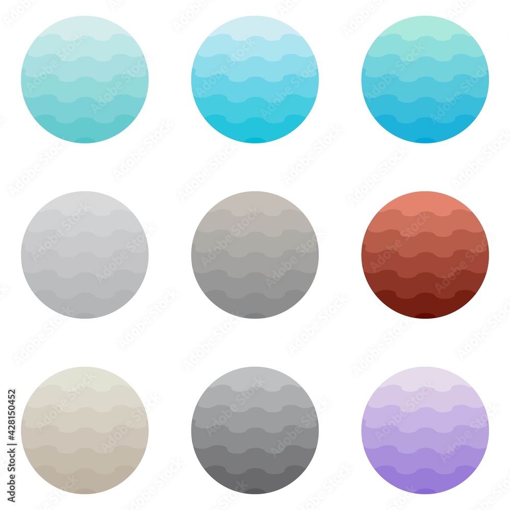 Shape logos set. Isolated abstract colorful round shape logos set on white background vector illustration. Logos background set. Shape logos set. Isolated abstract colorful round shape logos set on white background vector illustration. Logos background set.