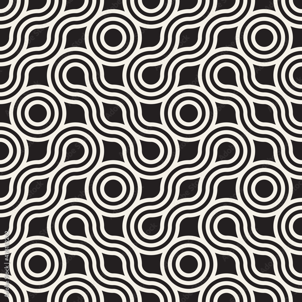 Vector seamless pattern. Modern stylish abstract texture. Repeating geometric tiles Vector seamless pattern. Modern stylish abstract texture. Repeating geometric tiles