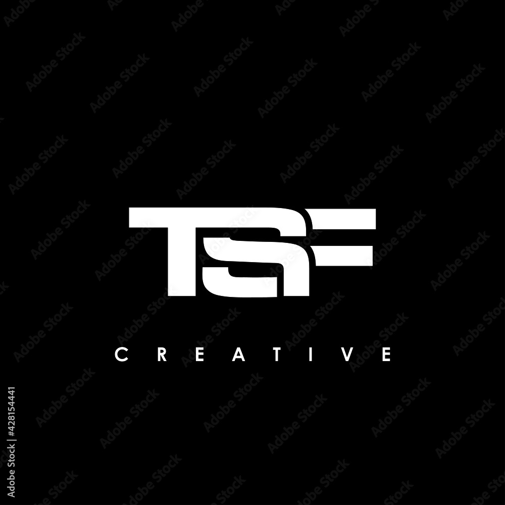 TSF Letter Initial Logo Design Template Vector Illustration TSF Letter Initial Logo Design Template Vector Illustration