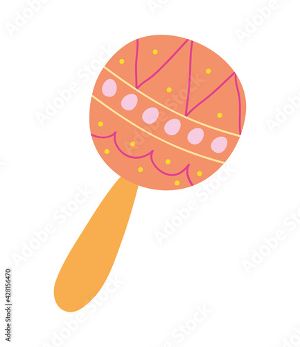 colorful maraca instrument