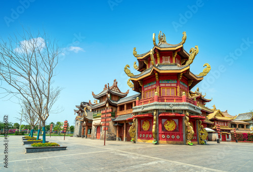 Chinese-style ancient architecture, Hainan, China. © gui yong nian