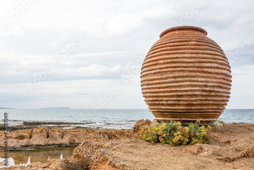 old Amphora call Koronios on the Malia beach photo