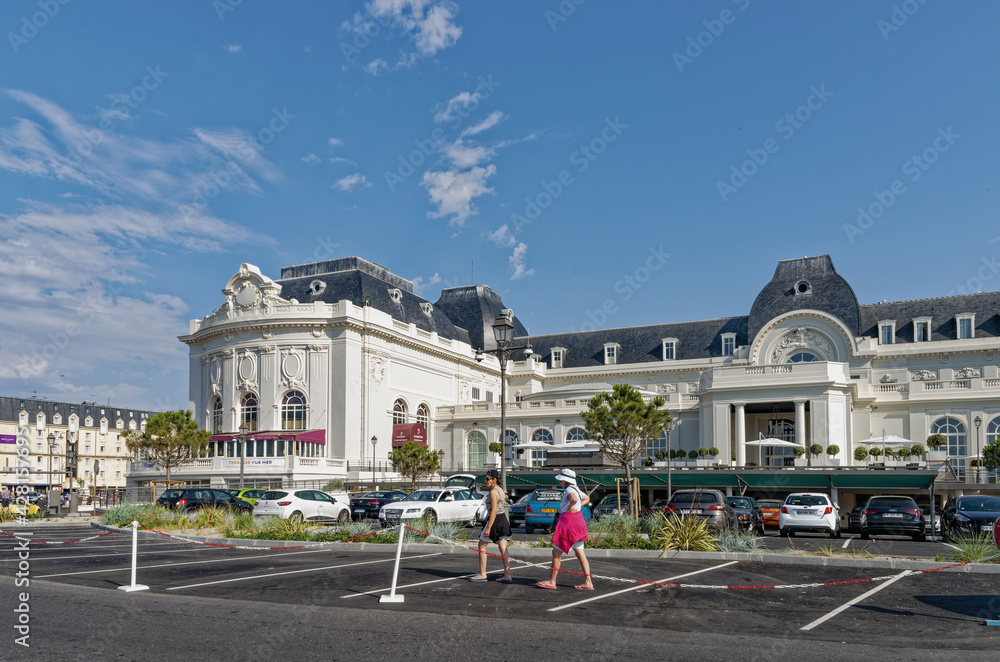 Facade Of Casino Barriers De Deauville In French Seaside Resort Deauville, Normandy, France