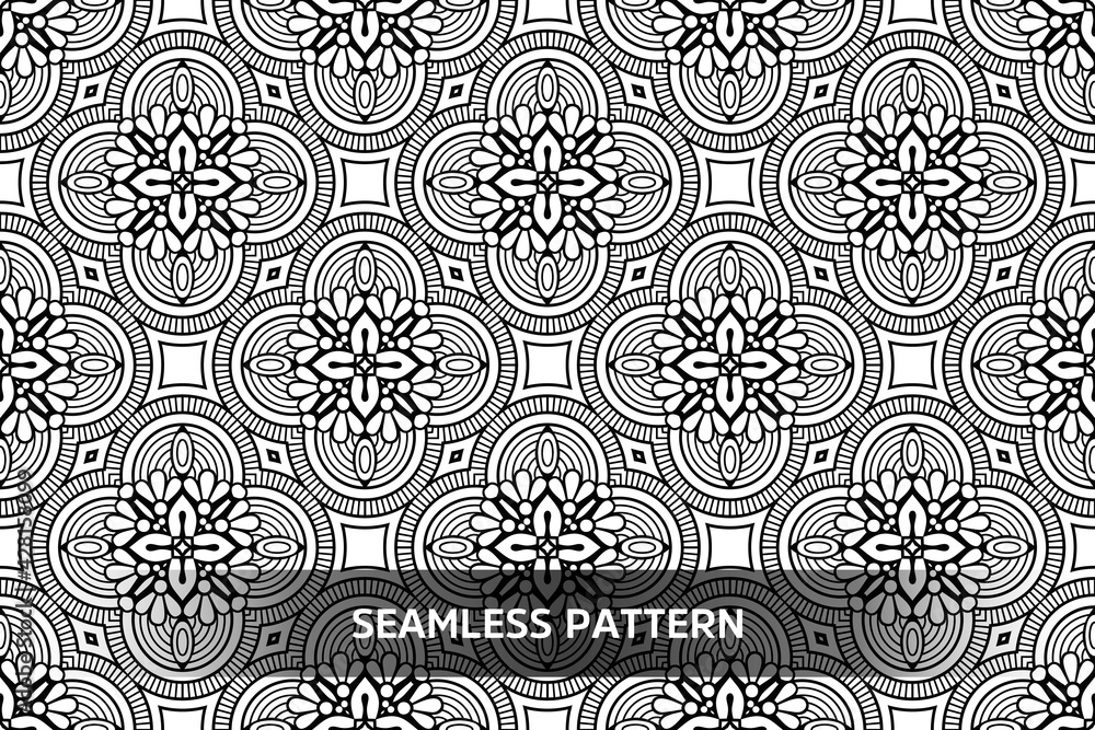 Obraz premium Seamless tribal texture geometric design