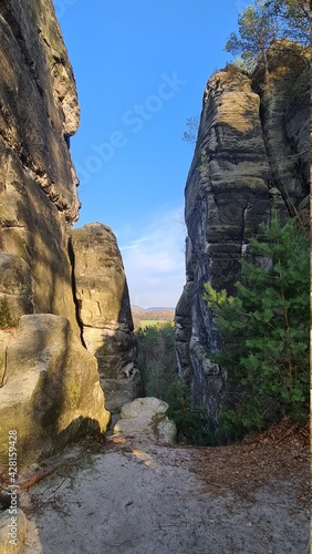 waterfall in the mountains