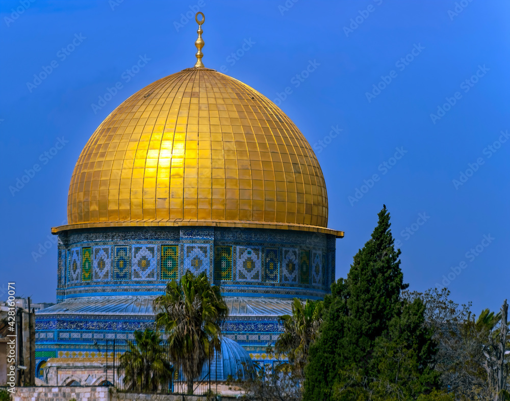 Dome Of The Rock On The Temple Mount, Jerusalem, Israel