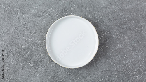 Empty white plate