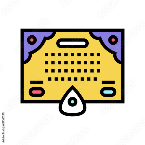 spiritualism astrological color icon vector. spiritualism astrological sign. isolated symbol illustration