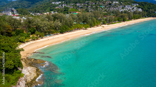 Tropical paradise beach on the island of Phuket in the south of Thailand © Kim