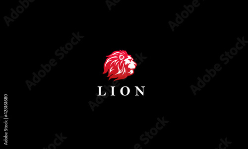 Lion logo design;