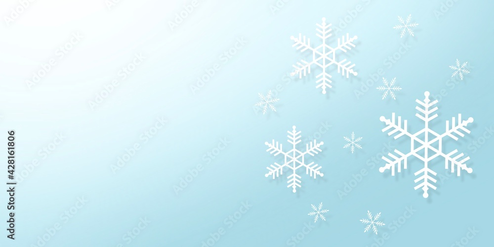 Abstract Backgrounds snowflakes on blue backgrounds , illustration wallpaper
