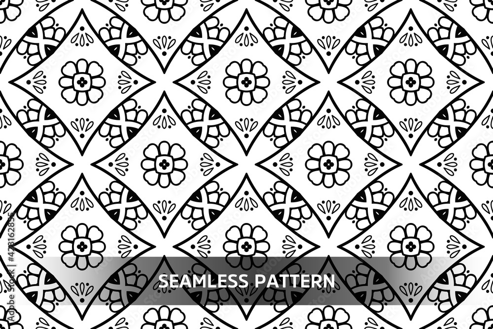 Seamless tribal texture geometric design Seamless tribal texture geometric design