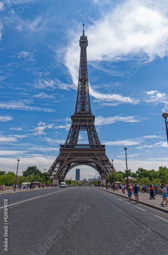 Lena Bridge And Eiffel Tower, Paris, Ile De France, France