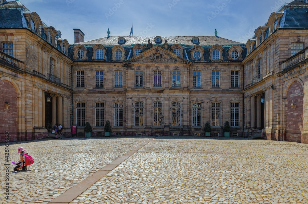 Obraz premium Rohan Palace Palais Rohan Archaeological Museum Strasbourg, Alsace, France