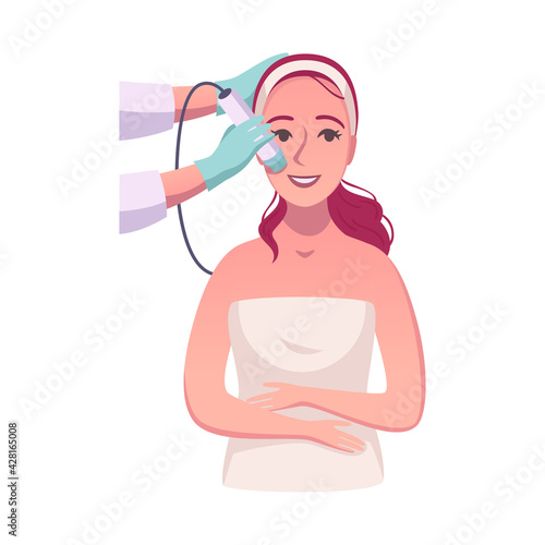 Skin Care Procedure Illustration