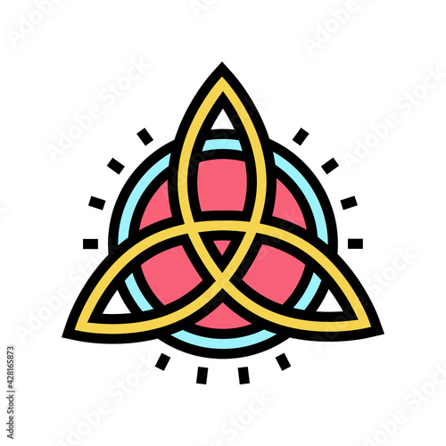 symbol astrological color icon vector. symbol astrological sign. isolated symbol illustration