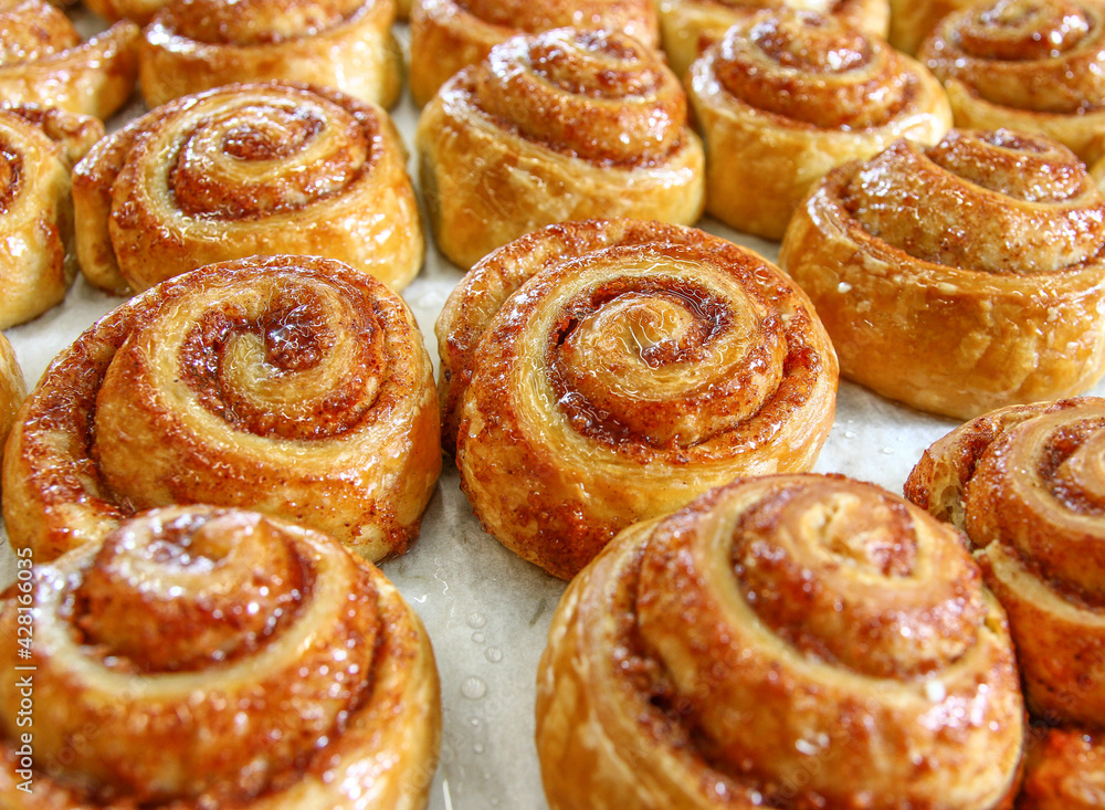 cakes on a white plate