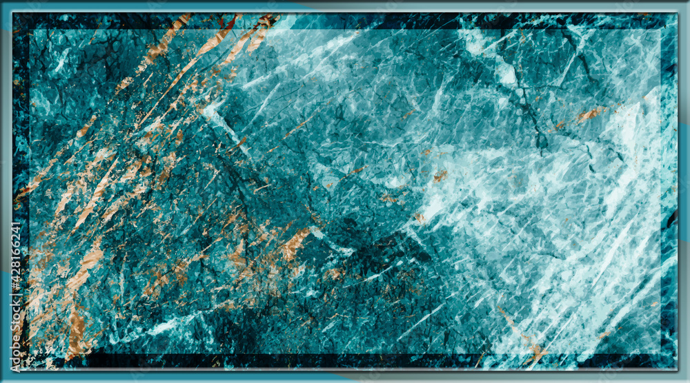 Blue Green marble textured background, Abstract Wall Art For Home Decor & Office wallpaper, backdrop - Illustration