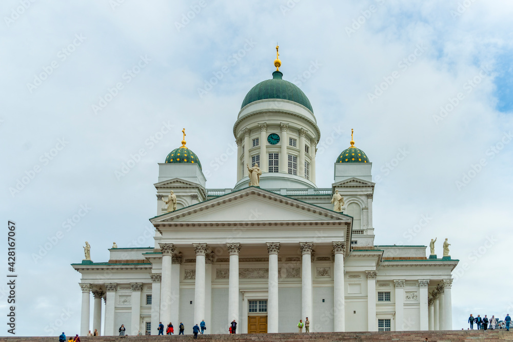 The Cathedral Of Helsinki At Senate Square, Landmarks Of Helsinki, Finland