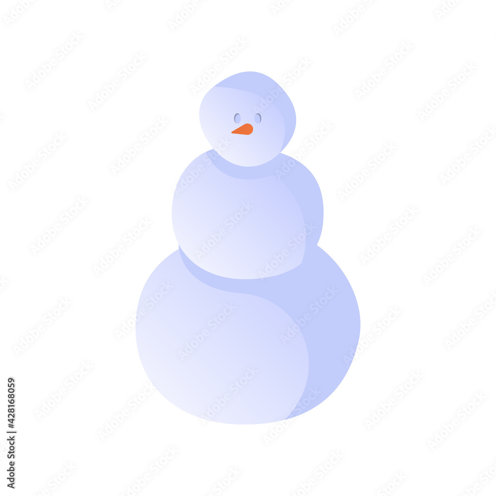Ball Snowman Christmas Composition Ball Snowman Christmas Composition