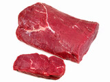 Raw Striploin - Beef Steak Isolated