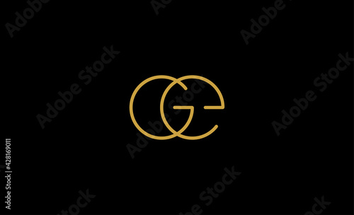 GE EG logo Monogram Design Vector illustration