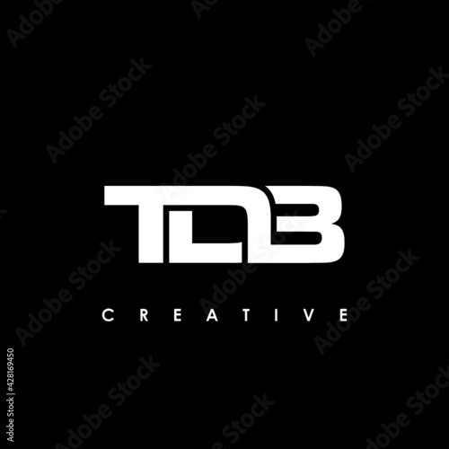 TDB Letter Initial Logo Design Template Vector Illustration photo