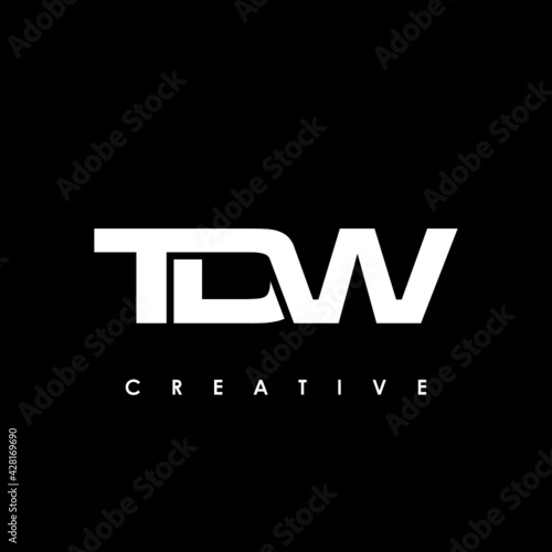 TDW Letter Initial Logo Design Template Vector Illustration