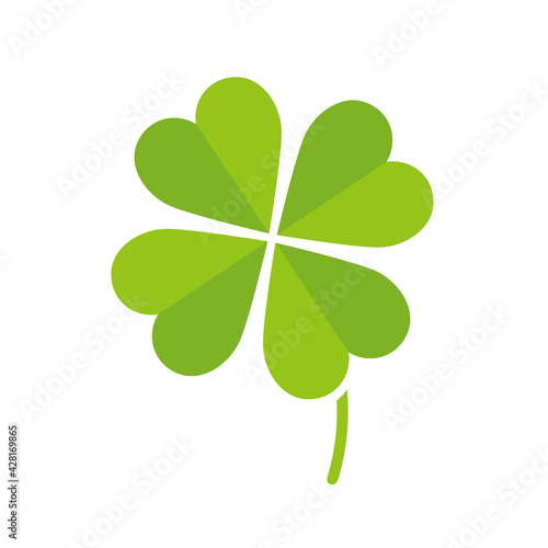 Four leaf clover vector illustration icon
