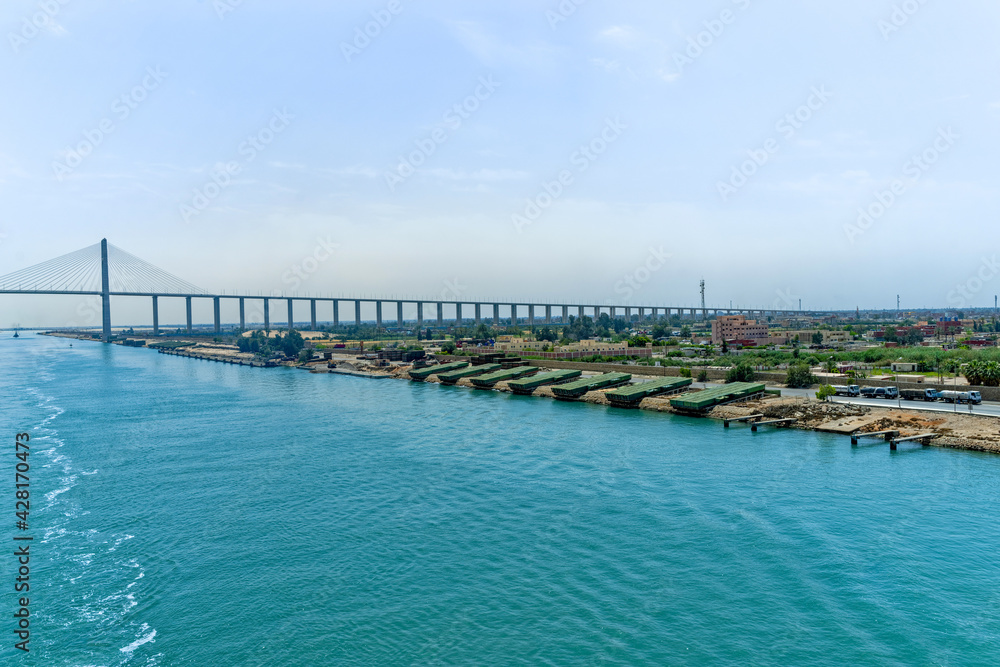 Suez Canal, Suez Canal Bridge, Egypt