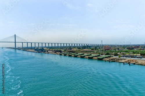 Suez Canal  Suez Canal Bridge  Egypt