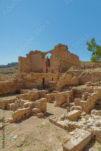 Jordan, Temple The Lions In The Rock City Petra photo