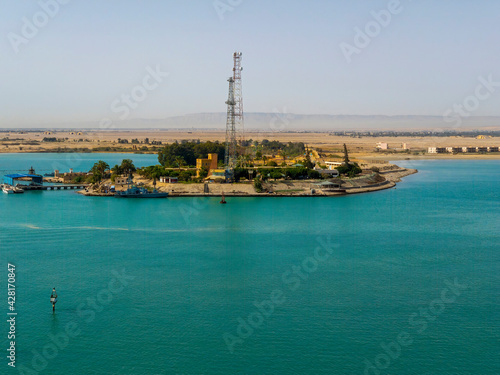 Suez Canal, Am Great Bitter Lake, Egypt
