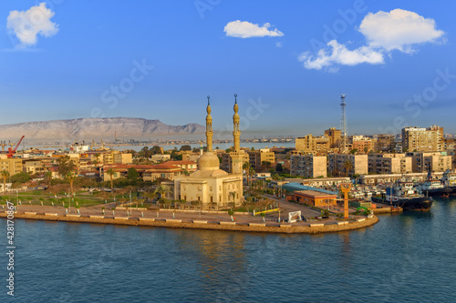 Obraz na płótnie Suez, Suez Canal, Egypt w salonie