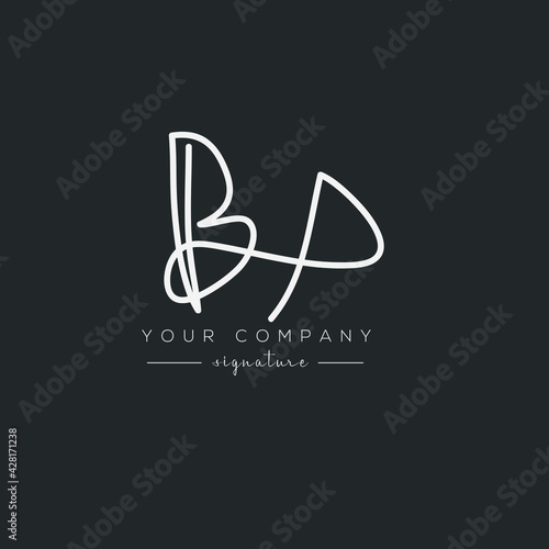 BX initials signature logo. Handwriting logo vector templates and signature concept
