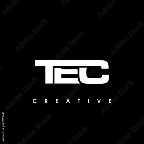 TEC Letter Initial Logo Design Template Vector Illustration