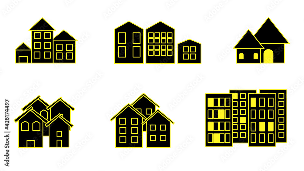 Fototapeta premium house line icon, isolated on white background