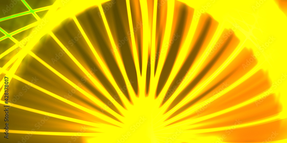 Obraz premium Neon colorful abstract design of light waves. Digital background with neon light glowing effect. Bright rays wallpaper.