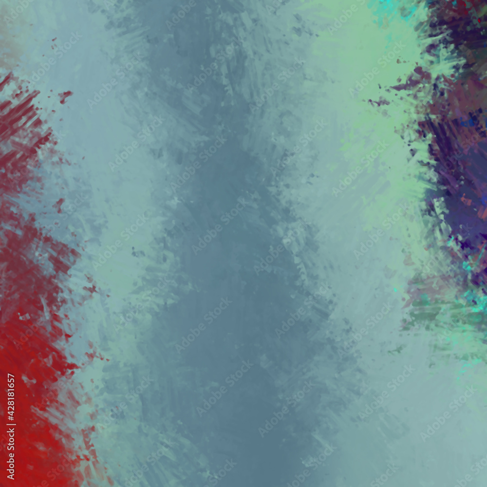 Fototapeta premium Brushed Painted Abstract Background. Brush stroked painting. Strokes of paint. 2D Illustration.