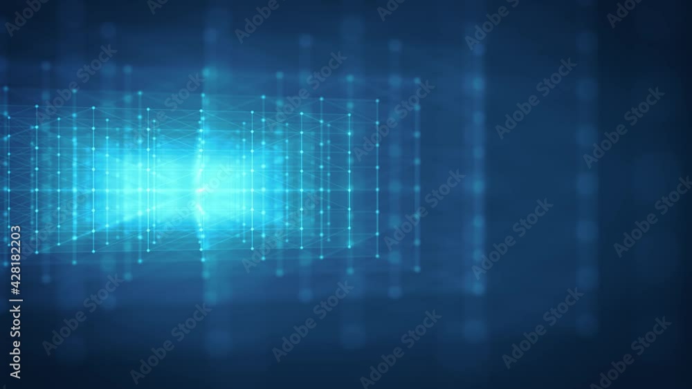 Hi-Tech Structure With Glowing Strokes Slow Shift Loop/ 4k animation of an abstract minimal technology background with outlined cube logo zooming in Hi-Tech Structure With Glowing Strokes Slow Shift Loop/ 4k animation of an abstract minimal technology background with outlined cube logo zooming in