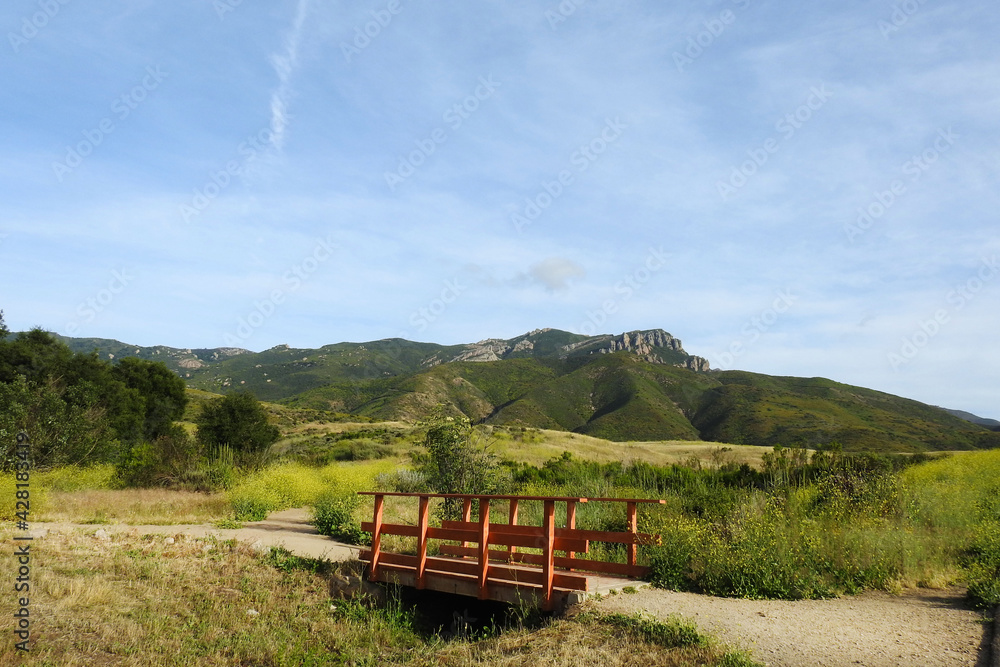 Scenic Boney Mountain wilderness in the Santa Monica Mountains, Ventura County, California.	