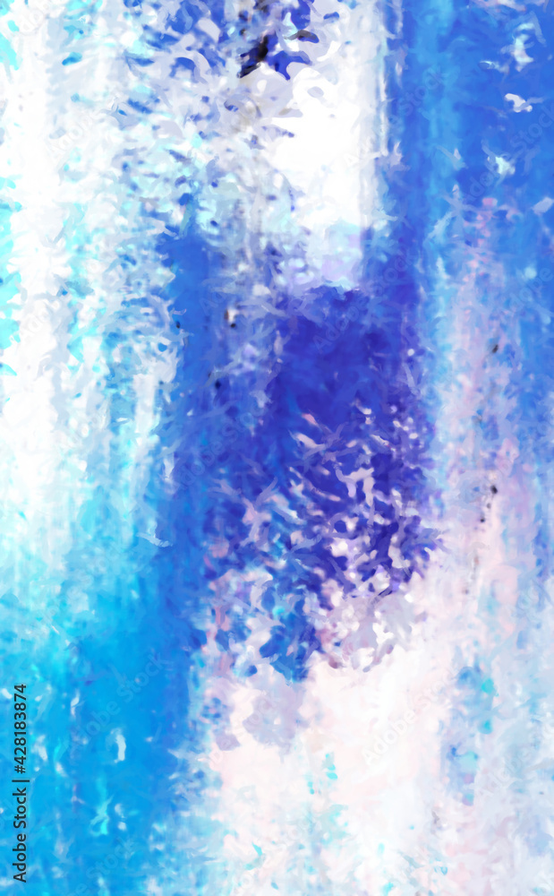 Fototapeta premium Modern art. Colorful contemporary artwork. Color strokes of paint. Brushstrokes on abstract background. Brush painting. Unique wall art.