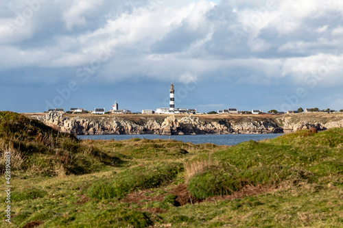 Ouessant, island of Ushant in Brittany, french rocky coastline in northern France, Finistere department, Europe photo