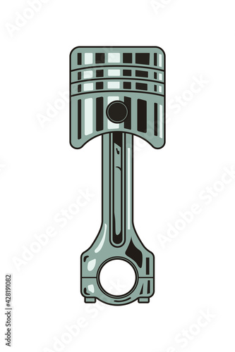 motorbike piston icon