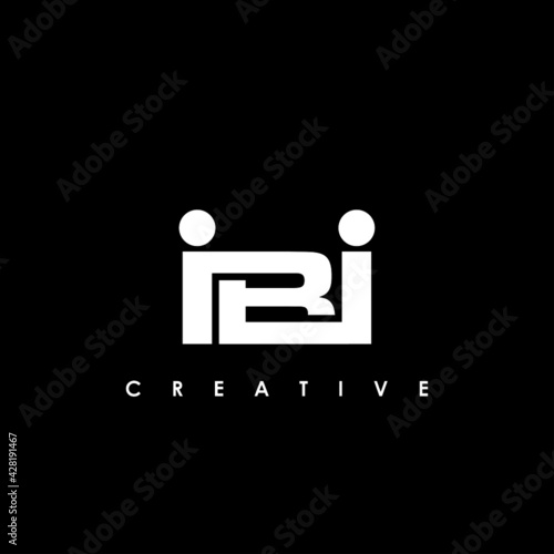 IBI Letter Initial Logo Design Template Vector Illustration photo