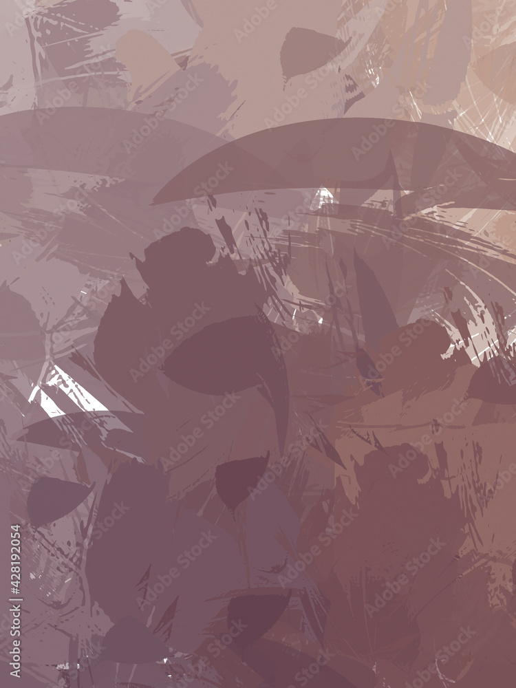 Obraz premium 2D illustration of colorful brush strokes. Decorative texture painting. Vibrant paint pattern backdrop. Chaotic brushstrokes painting.