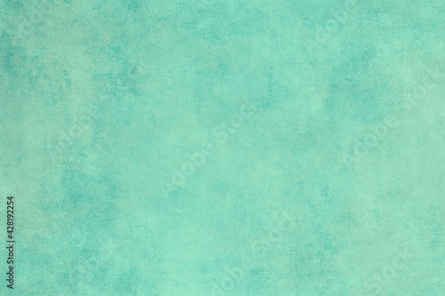 Canvas-taulu Mint green distressed wall background