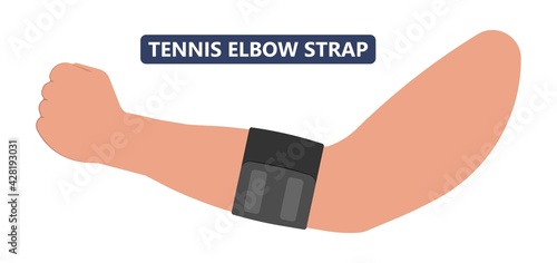 Tennis elbow pain inflammation tendon grip weak Golfer golf sport wrist brace tissue rupture limb arm