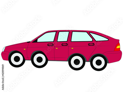 Abstract Fantasy Car premium Class limousine